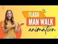 Strikman walk Animation #adobeflash #flashanimation #shorts #youtube #computer #animation #viral