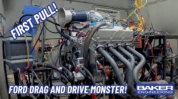 1000 HP 557 CI Big Block Ford On The Engine Dyno!