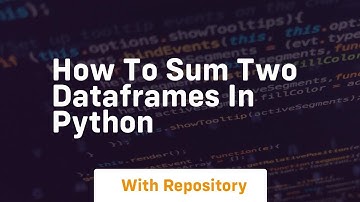 how to sum two dataframes in python