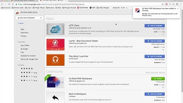 How to: Google Chrome Go Back With Backspace/Delete key Extension.