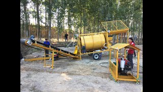 Reverse Helix Gold Trommel 10TPH