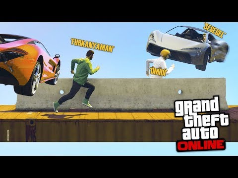 FURKAN GERİ DÖNDÜ !! 5 KİŞİ ARABALAR VS KOŞUCULAR) - GTA 5 Online (FurkanYaman,Sesegel,Ümidi,Ozan)