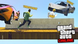 FURKAN GERİ DÖNDÜ !! 5 KİŞİ ARABALAR VS KOŞUCULAR)  GTA 5 Online (FurkanYaman,Sesegel,Ümidi,Ozan)