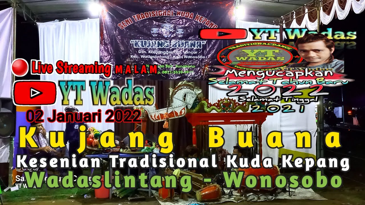 🔴Live Lapangan Pangeran Geseng Kuda Kepang || Kujang Buana || Kalijanggel Lancar Wadaslintang