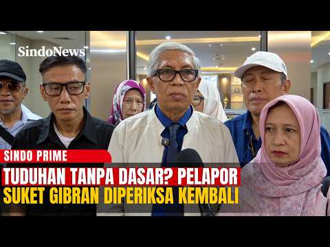 TUDUHAN TANPA DASAR? Pelapor Suket Gibran Diperiksa Polisi | Sindo Prime | 25/10