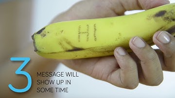 Writing hidden messages on a banana peel | Toppr Experiments