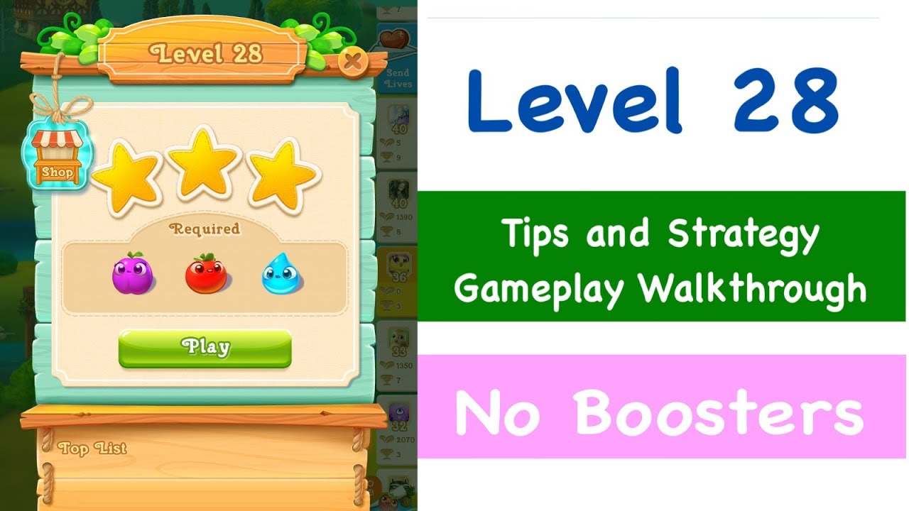 Farm Heroes Super Saga Level 28 Tips and Strategy Gameplay Walkthrough No Boosters