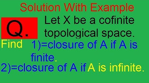 COFINITE TOPOLOGY IN HINDI/URDU