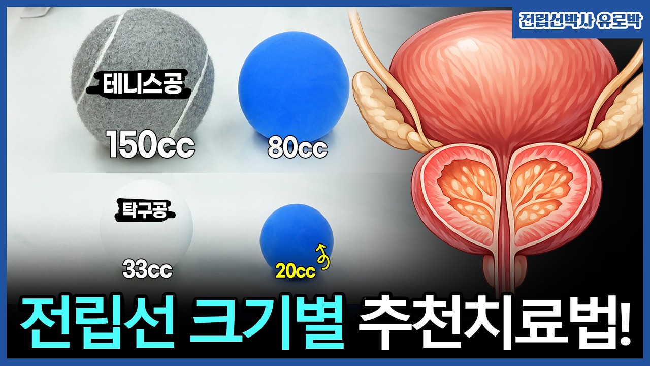 전립선 크기에 따라 치료법이 달라집니다