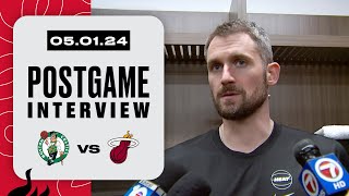 K. Love, N. Jović, H. Highsmith Postgame Interview | Boston Celtics vs Miami HEAT | May 1, 2024