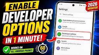 Developer Options Not Showing? Fix It in 1 Minute!
