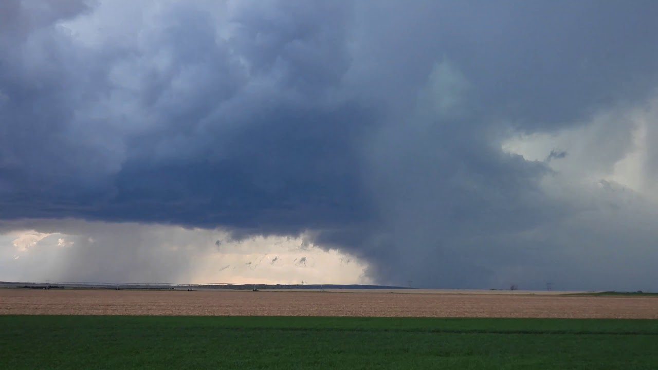 Birth of the Imperial supercell (with tornado) May 27th 2019 4x speed ...