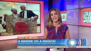 OBON SOCIETY Today Show : WW2 Veteran Marvin Strombo returns flag back to Japanese family