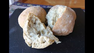 NoKnead Rosemary Bread (Appetizer Loaves)… super easy… foolproof… no machines (updated)