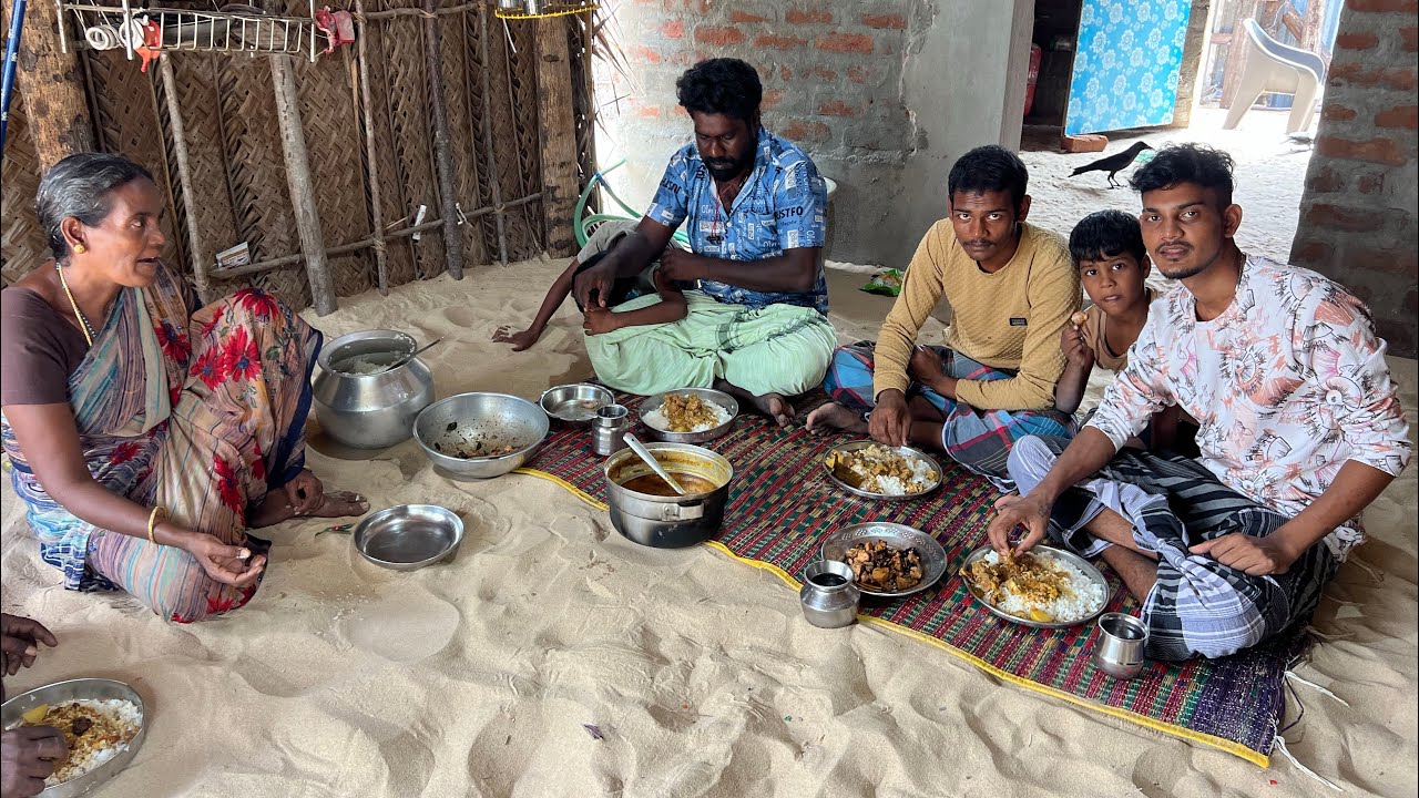 தம்பிகளுக்கு கிடா கறி விருந்து இன்னைக்கு ஒரு புடி