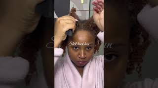 how to do the perfect no part slick back bun on natural hair mckinle brooke #curlyhair how to do the perfect no part slick back bun on natural hair mckinle brooke #curlyhair