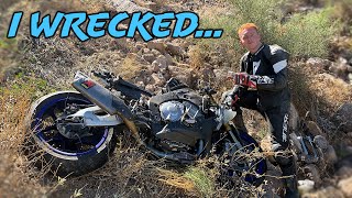 I WRECKED My R1M Off a CLIFF.....