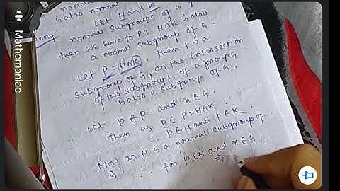 Group:Prove that the intersection of two normal subgroups of a group G is normal in G.