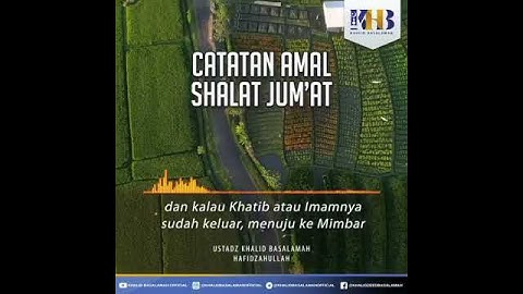 Catatan Amal Sholat Jum