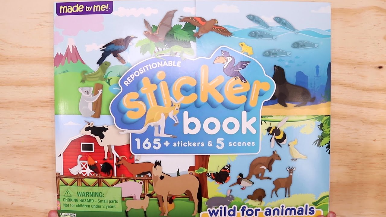 Create Your Own Animal Sticker Pictures: 12 Scenes and Over 300 Reusable Stickers [Book]