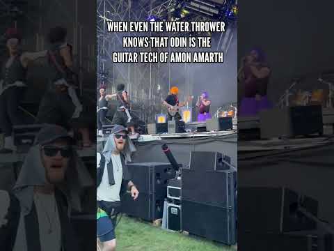 Everybody knows Odin is the guitar tech of Amon Amarth