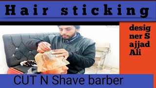 Advance Hair Coloring by Sticking Mathod.....By Cut N Shave Barber