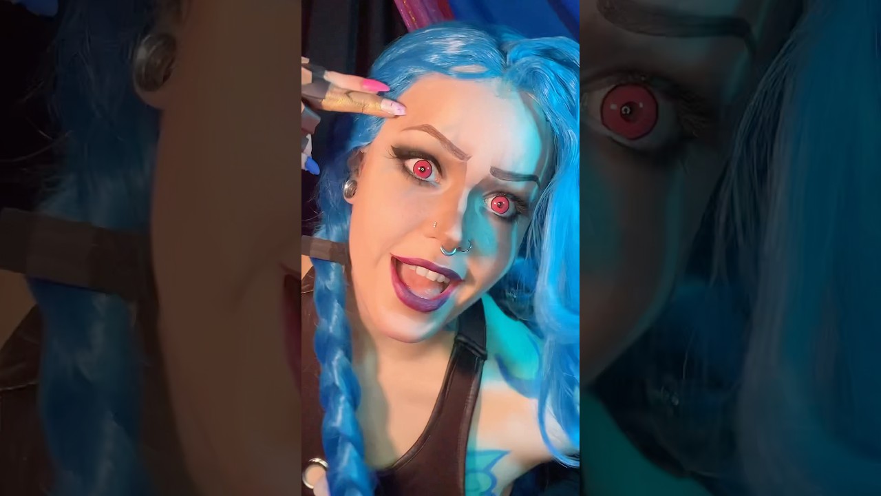 💥 #cosplay #videogames #makeup #jinx #arcane #leagueoflegends