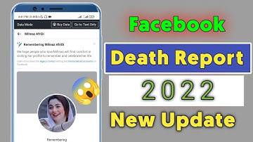 How To Remembering Death Report Of Any Facebook Account 2022 | Fb Death Report new trick