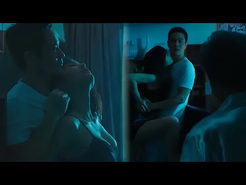 Mistress crawled in the couple's bed and hooked up with the cheater, but the next the door's open!