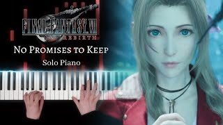 Final Fantasy VII Rebirth - No Promises to Keep (Theme Song) - Solo Piano [+ Sheet Music]