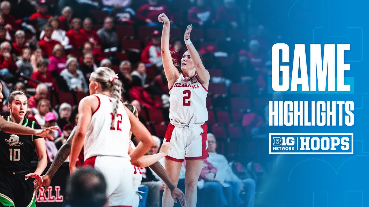 Oregon at Nebraska | HIGHLIGHTS | Big Ten Women's Basketball | 02/29/2025