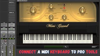 How to Connect a MIDI Keyboard to Pro Tools - studio one minute: how to connect a midi keyboard