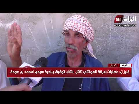 غليزان عصابات سرقة المواشي تقتل الشاب توفيق ببلدية سيدي أحمد بن عودة 