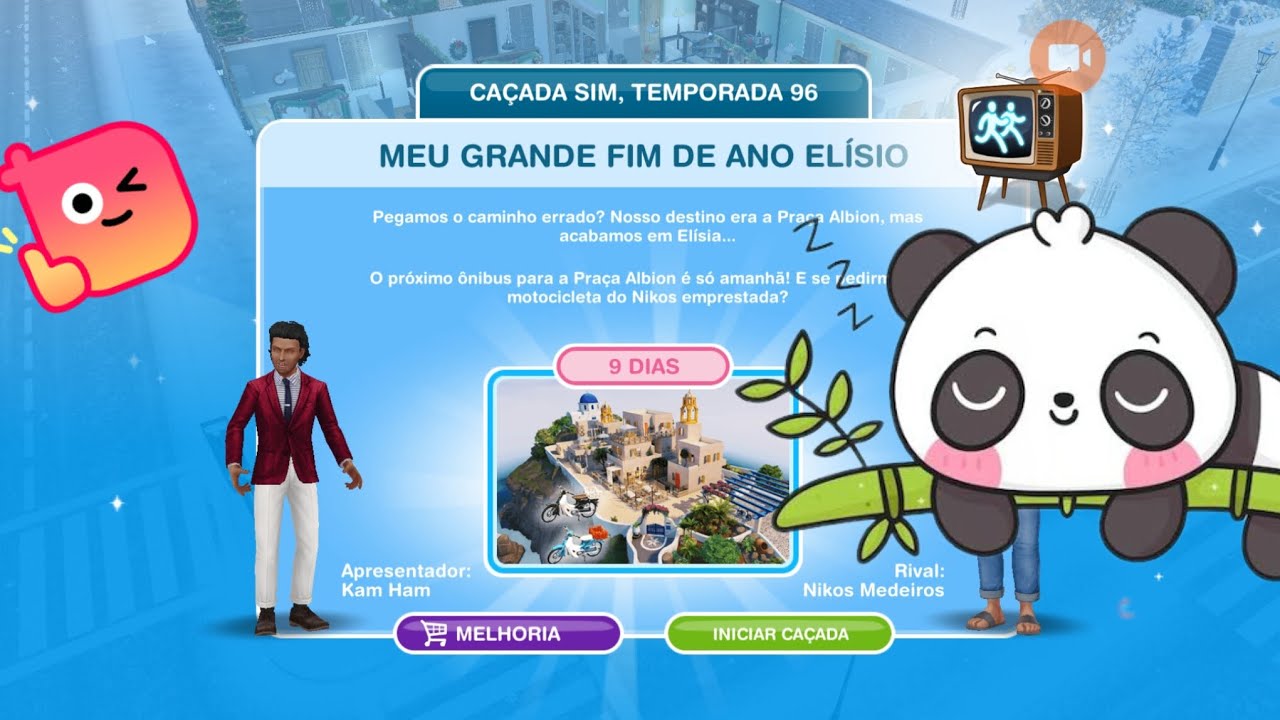 The Sims Freeplay | SimChase: Temporada 96 – “Minhas Grandes Férias em Elysian”Caçada Sim|2026 Pt-br