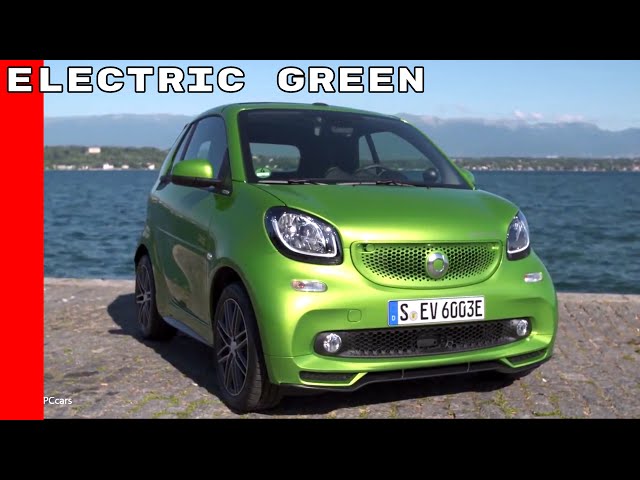 Electric Green Smart Fortwo Cabrio Electric Drive 