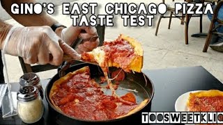 BEST DEEP DISH PIZZA IN LA? | Gino's East of Chicago TASTE TEST REVIEW | Too Sweet Kliq