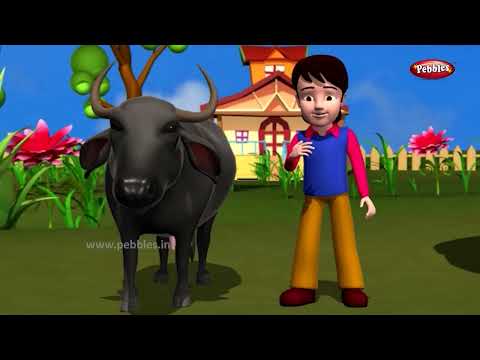 Animal Rhymes in Gujarati | બાળકોના ગીતો | Animal Songs for Children | Pebbles Gujarati