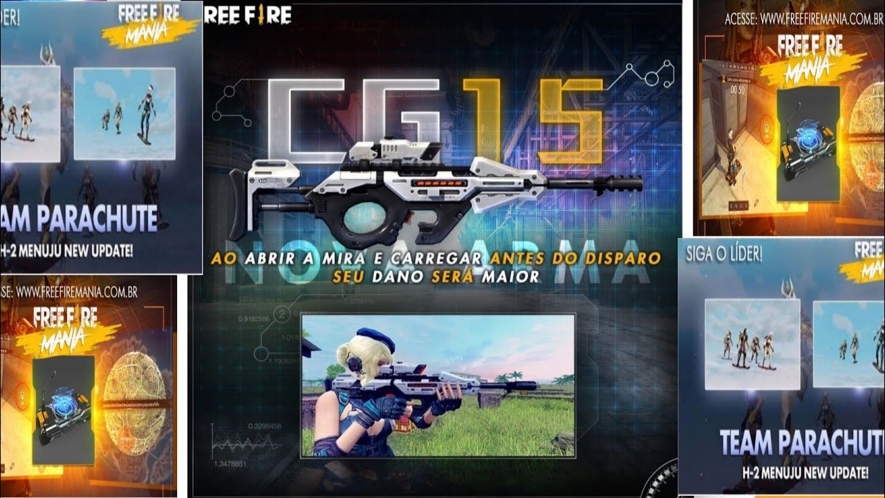 Nova Arma CG15 Free Fire, Novo Item De Informação e Nova ...