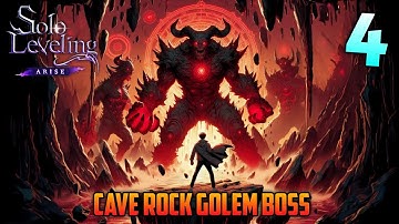 Solo Leveling Arise (New Game) Walkthrough | High Graphics game part 4 | Against Cave Rock Golem