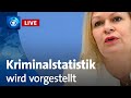 Innenministerin Faeser stellt Polizeiliche Kriminalstatistik 2022 vor