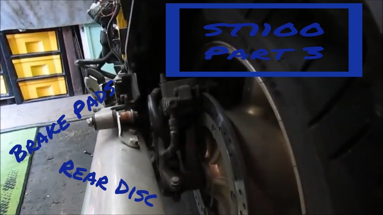 Honda ST1100A -  Rear disc and Pad change - Part 3
