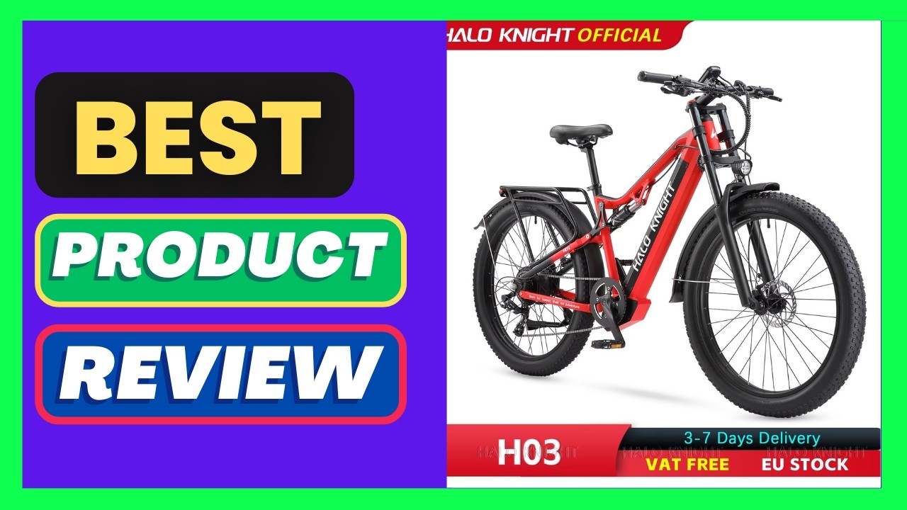 HALO KNIGHT H03 Adult Electric Bikes Fat Tire 48V 1000W 19.2Ah Electric