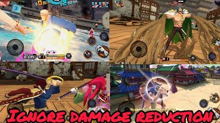 All Ignore Damage Reduction Skills Showcase One Piece Bounty Rush Opbr Guide