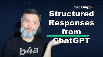Structured Responses from ChatGPT