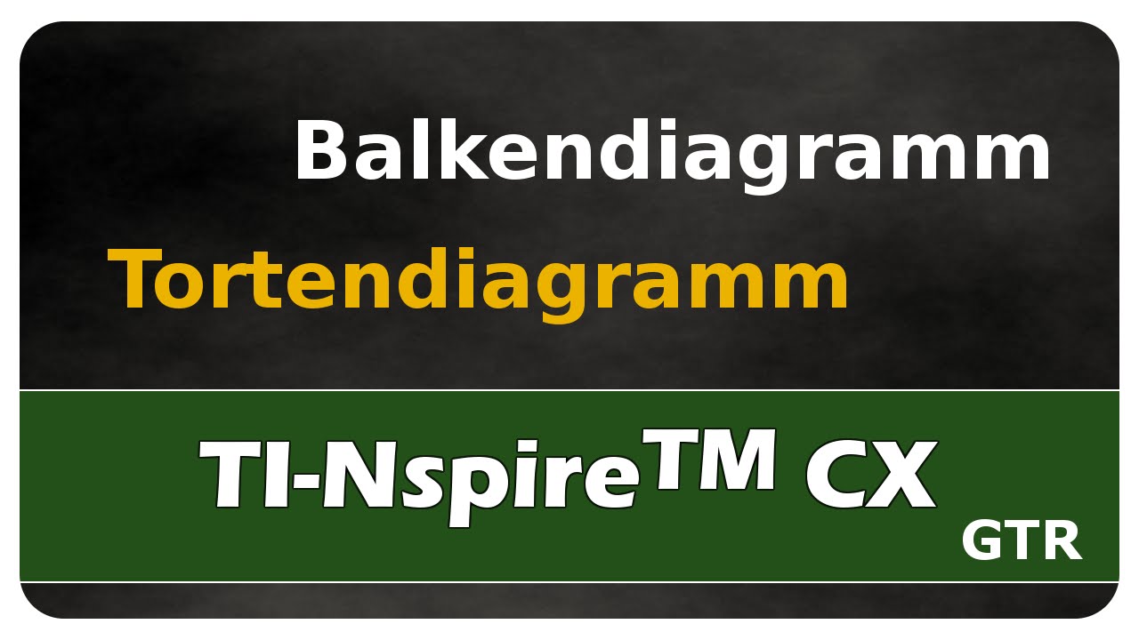 Vorschaubild zum Lernvideo "Let's Learn TI-Nspire™ CX Balkendiagramme und Tortendiagramme darstellen"