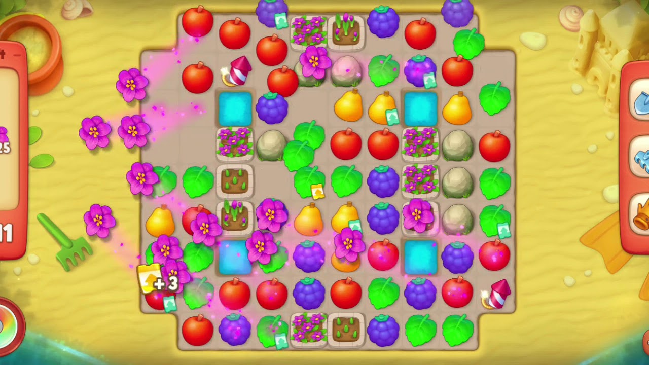 Gardenscapes |Level 124|games - YouTube