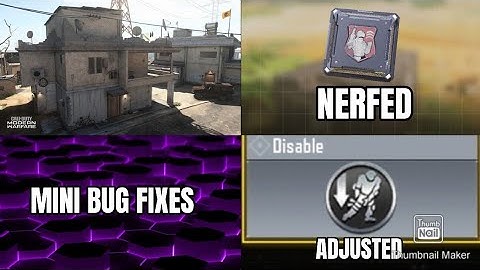 CODM - S4 Upcoming new map/Persistence perk nerf and disable weapon perk adjustment/Some Bug fixes