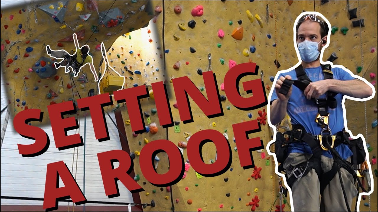 Setting a roof climb in my home gym
