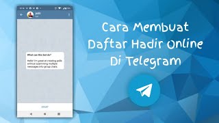 Daftar hadir online di telegram ...