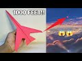 Avions en papier de 1000 pieds comment plier un avion en papier qui vole loin